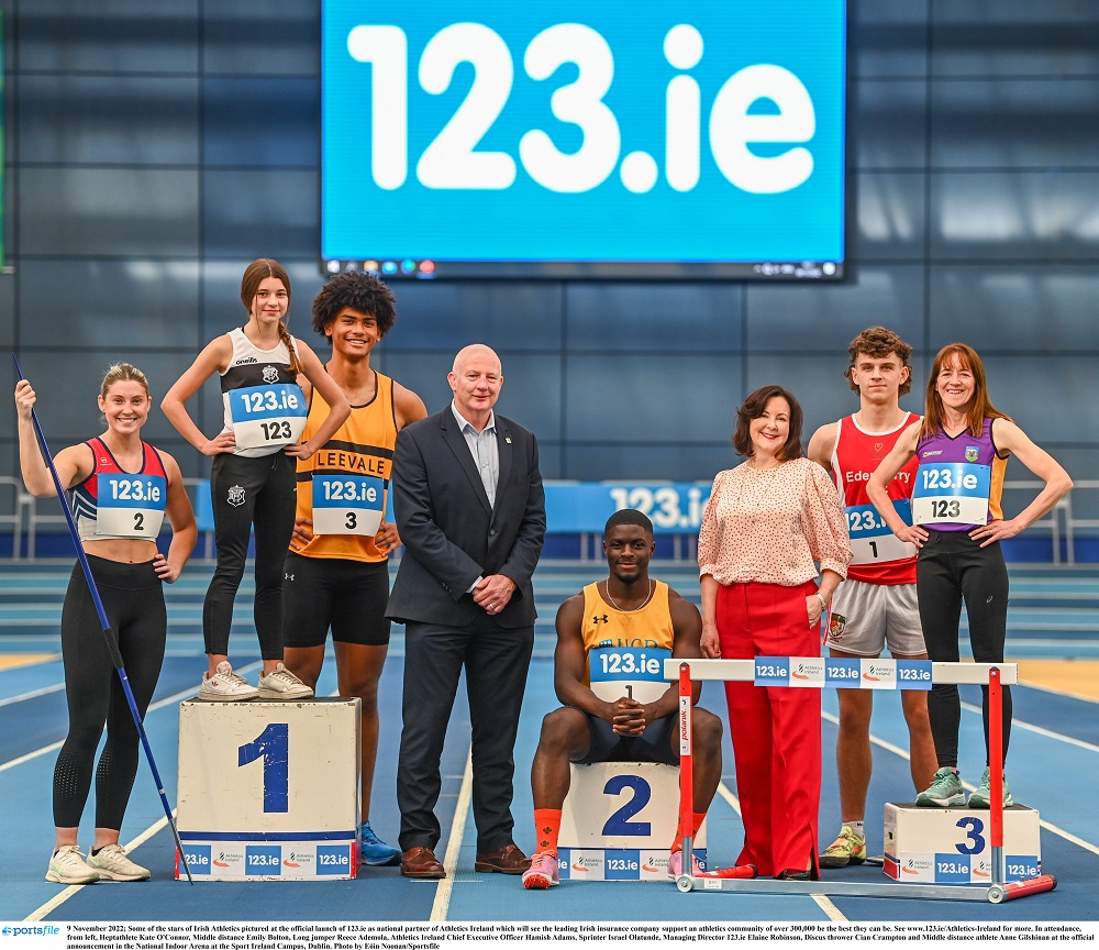123.IE ANNOUNCED AS OFFICIAL PARTNER TO ATHLETICS IRELAND IN SIX FIGURE DEAL