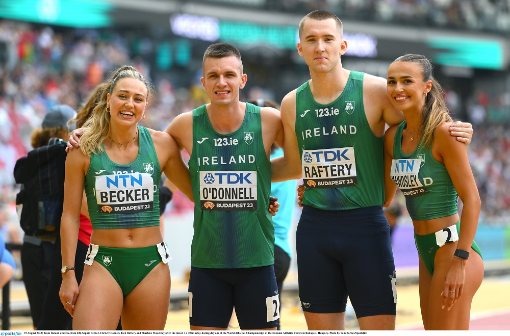 DAY 1 EVENING SESSION: SIXTH IN THE WORLD FOR IRISH 4x400M RELAY TEAM