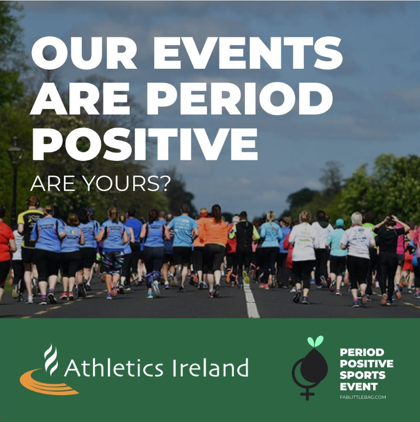 Athletics Ireland support the Period Positive Movement!