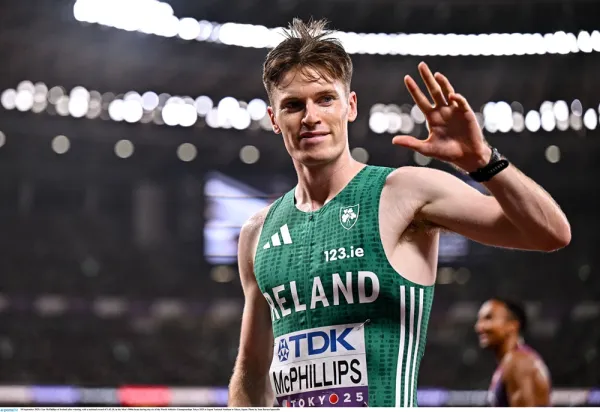 CIAN MCPHILLIPS SHATTERS IRISH RECORD TO REACH 800M FINAL IN TOKYO