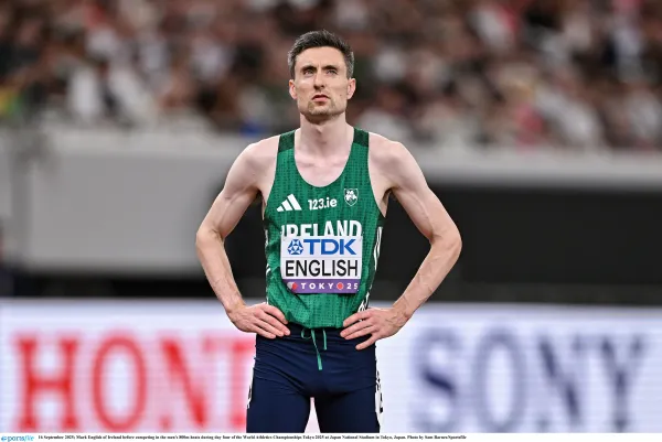 MARK ENGLISH LOWERS OWN IRISH INDOOR 600M RECORD IN LIGHTING SEASON OPENER
