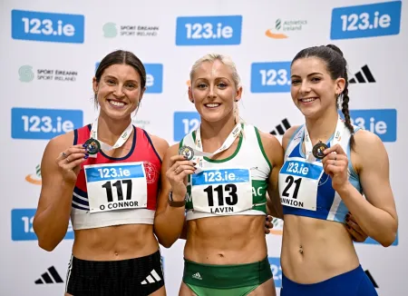 HURDLERS LAVIN AND O’CONNOR SHINE AS RAHENY DOMINATE 200M