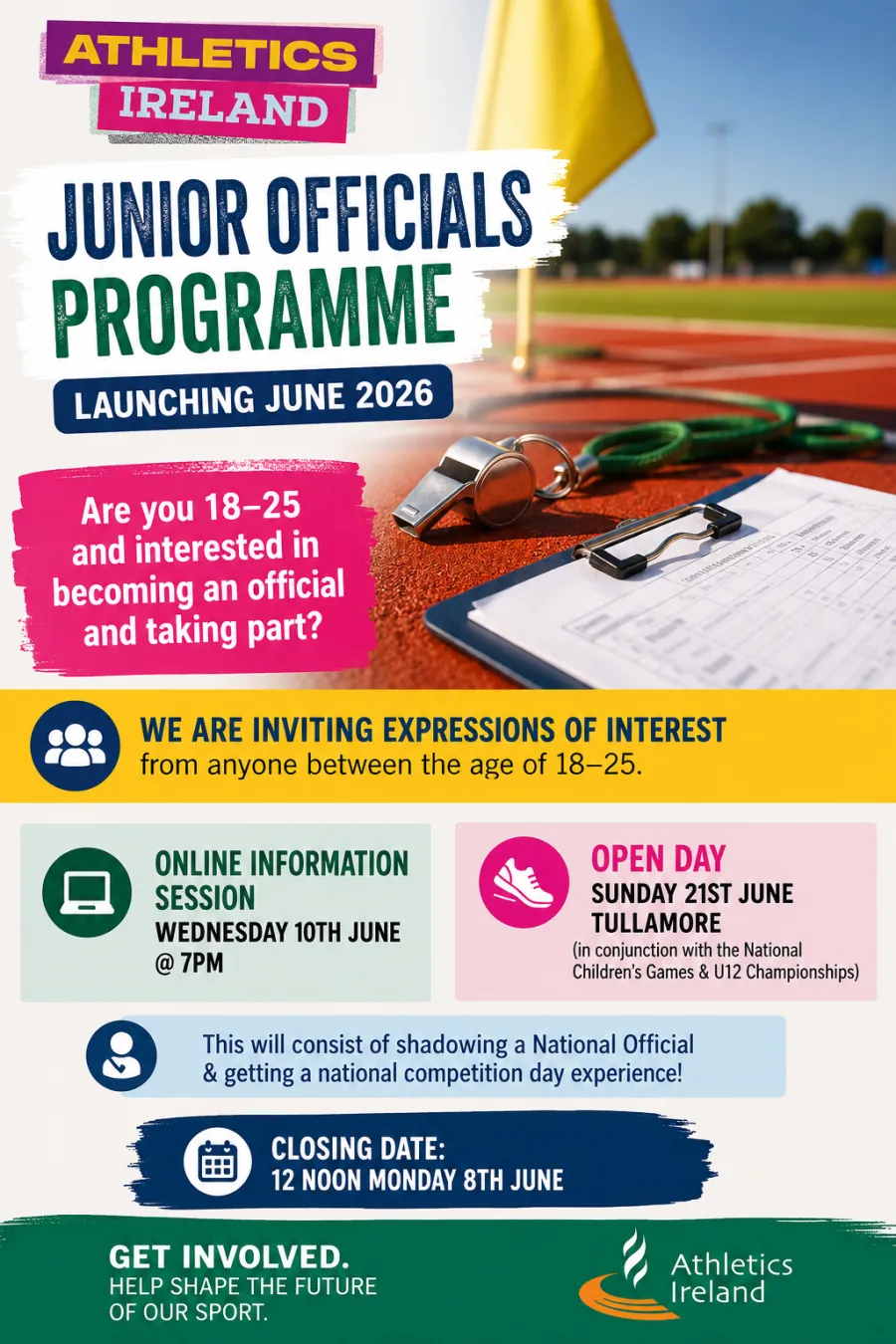 Junior officials programme poster