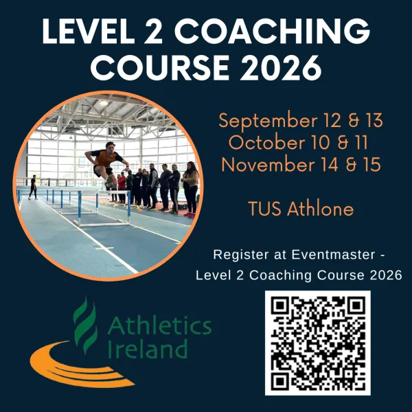 Athletics Ireland Level 2 Coaching Course 2026