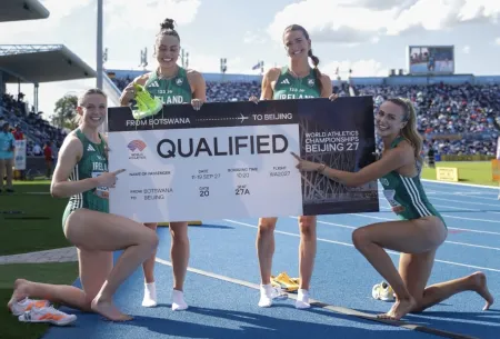 IRISH WOMEN’S 4X400M TEAM SEAL WORLD CHAMPIONSHIP QUALIFICATION AT WORLD ATHLETICS RELAYS