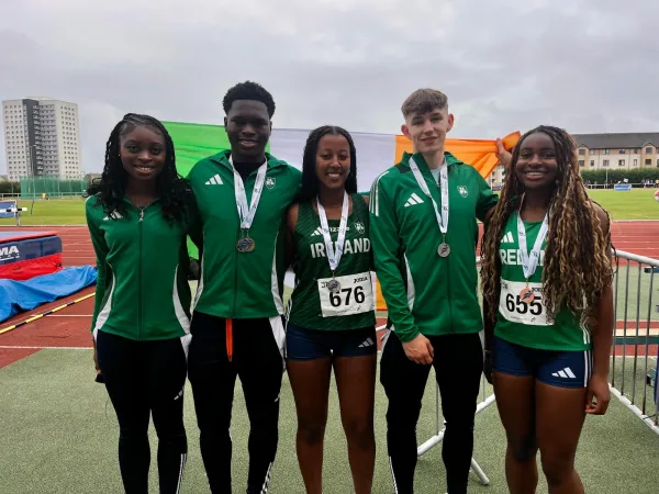 ATHLETICS IRELAND U18 DEVELOPMENT TEAM TOP MEDAL TABLE IN SCOTLAND