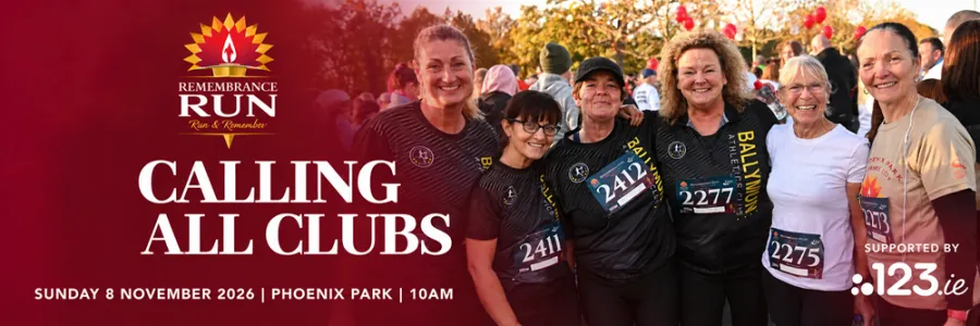 Remembrance Run Calling All CLubs Graphic