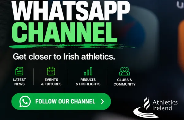 Join the Athletics Ireland WhatsApp Channel